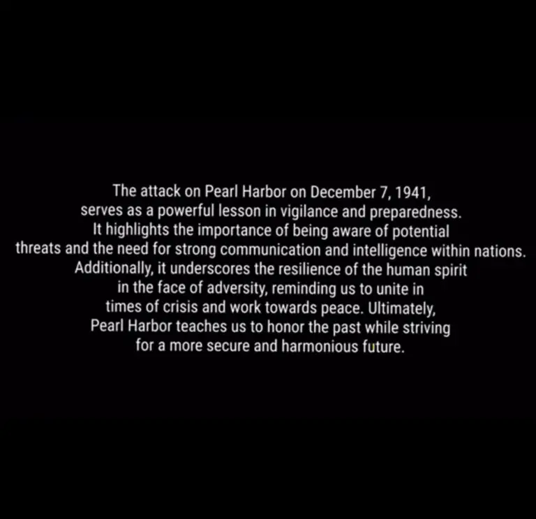 NATIONAL PEARL HARBOR DAY REMEMBRANCE