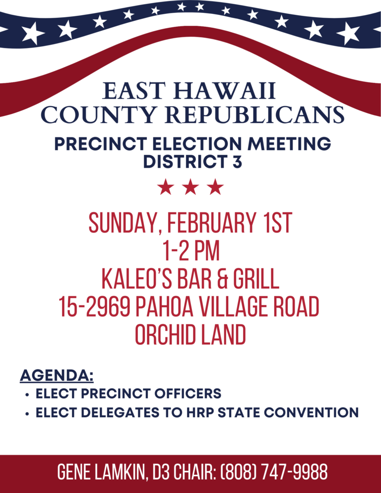 Save the Date: District 3 Precinct Election Meeting